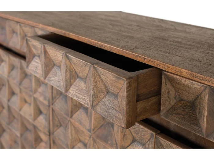 Solid Mango Wood Credenza-14 - Image 4