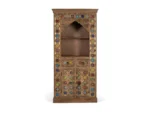 Solid Mango Wood Ethnic Bookcase-18