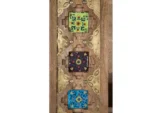 Solid Mango Wood Ethnic Bookcase-18 - Image 3