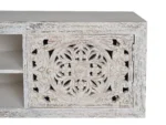 Hand Carved Solid Mango Wood-12 TV Unit - Image 5