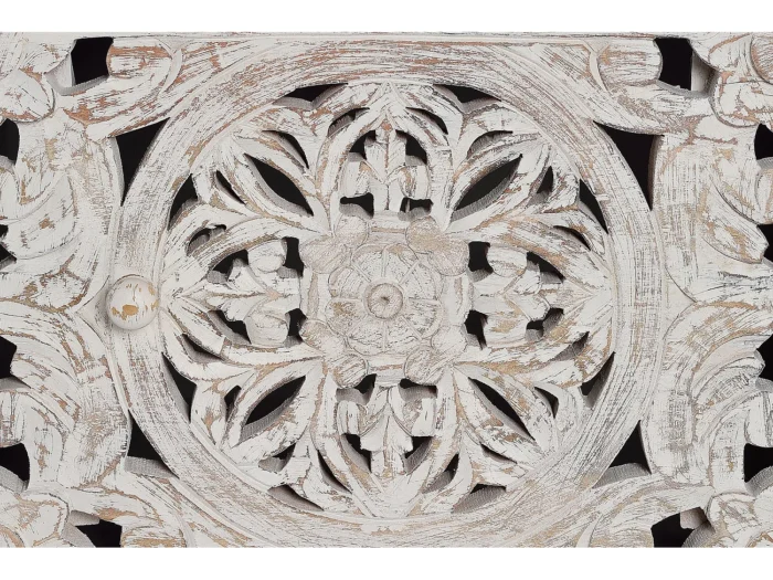 Hand Carved Solid Mango Wood-12 TV Unit - Image 2