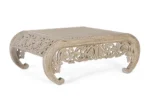 Hand-Carved Solid Wood Coffee Table-20