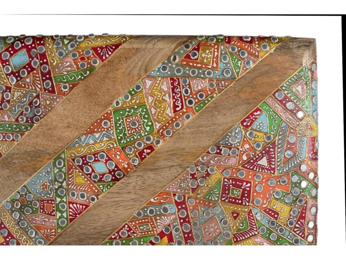 Handcrafted Mango Wood Ethnic Headboard-19 - Image 4